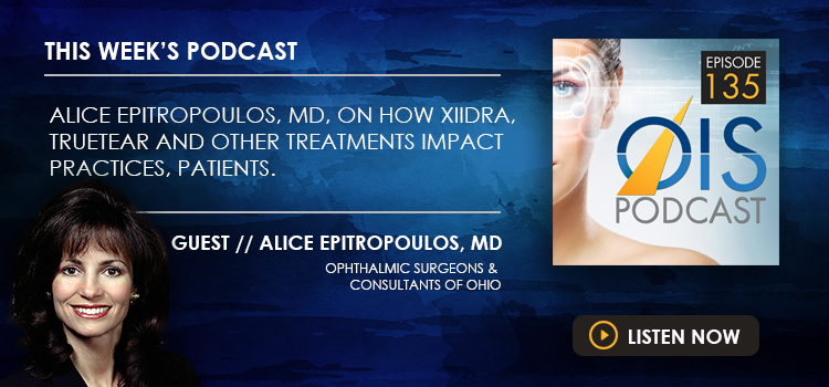 Alice Epitropoulos, MD, on How Xiidra, TrueTear, and Other Treatments Impact Practices, Patients