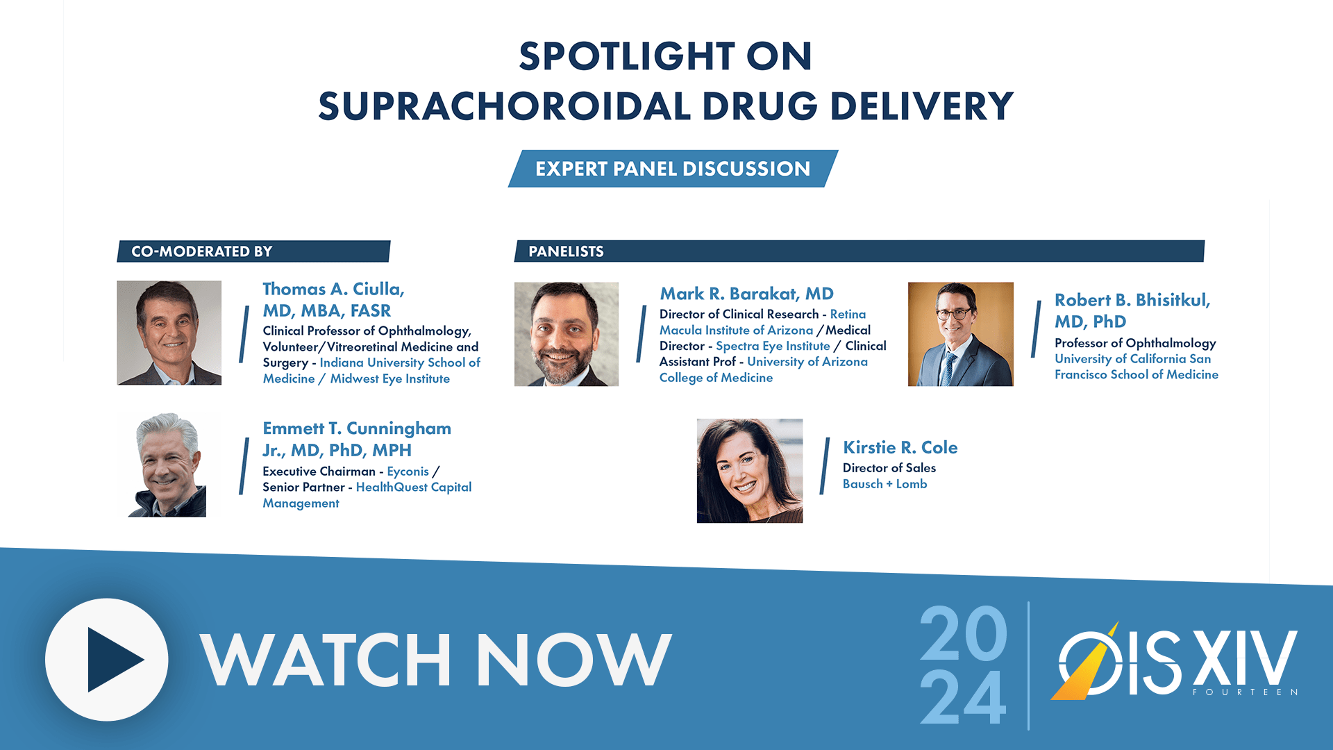 Expert Panel Discussion Spotlight on Suprachoroidal Drug Delivery